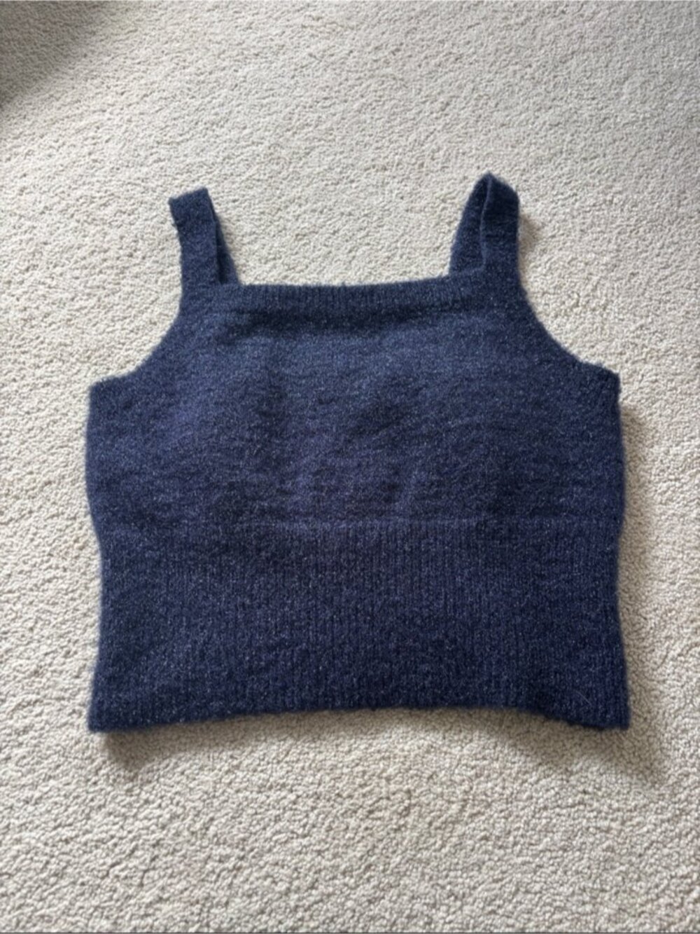 Navy Crop Top